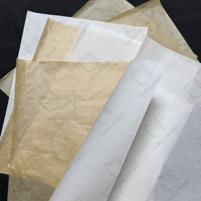 Un buen precio. Papel resistente a la grasa y libre de fluor a medida para envases de alimentos 30 gm 40 gm 50 gm 60 gm en línea